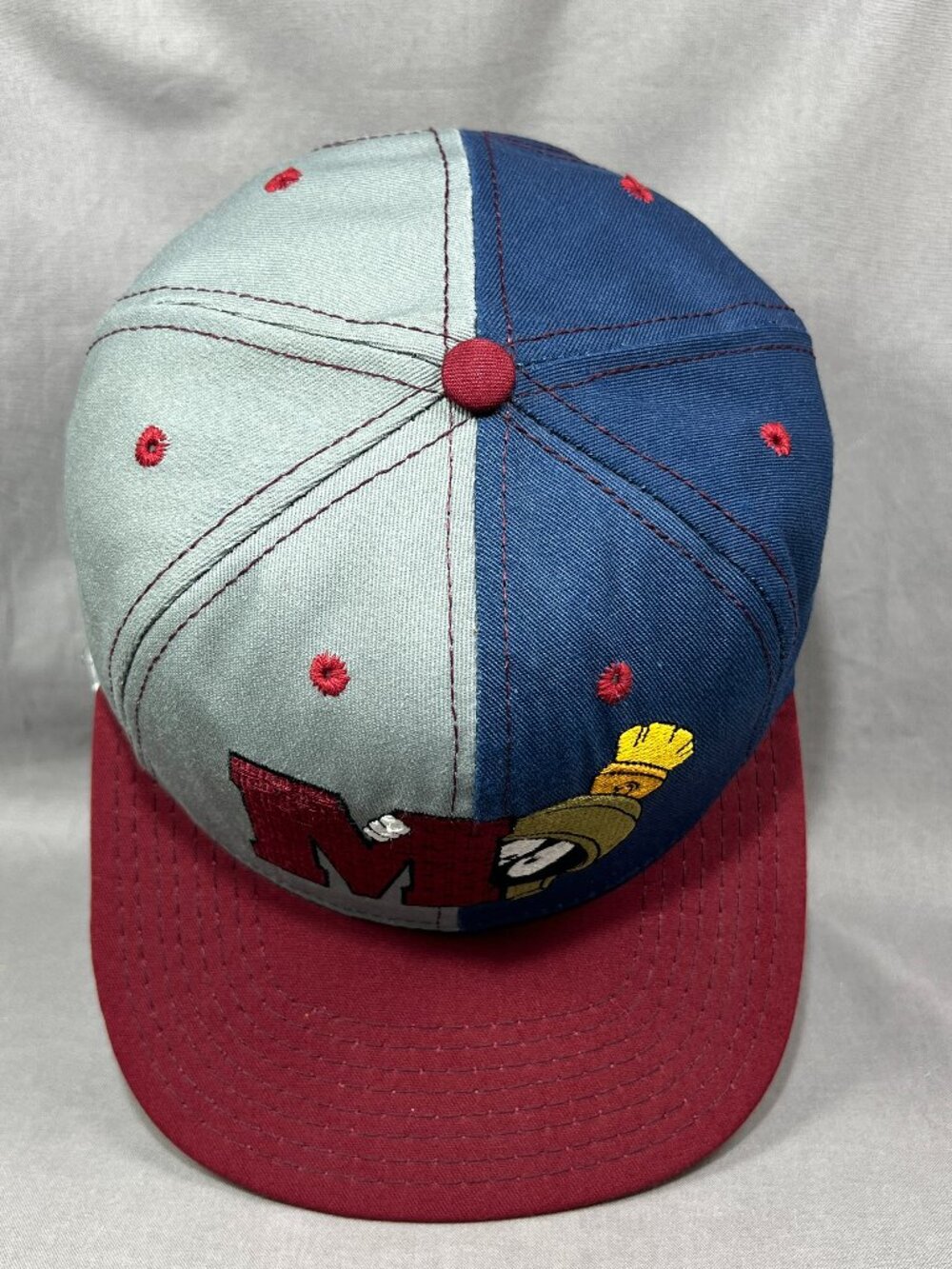 Vtg 90s Marvin the Martian Acme Clothing Co. Hat Looney Tunes USA Snapback Cap - Picture 5 of 16